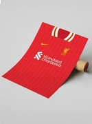 Plakat na ścianę A3 bez ramki Liverpool 24/25