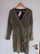 Sukienka złota i czerwona  L  1+1