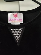 Quacker Factory czarna bluzka welurowa S 36 8 