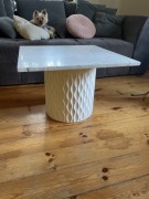 Stolik kawowy marmur Carrara/lastryko