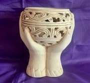 Ceramiczna Doniczka Osłonka wazon B.ładny stan