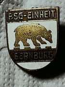 BSG Unit Bernburg Przypinka Niemcy NRD Likwidacja kolekcji