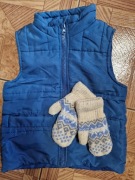 Kamizelka bezrękawnik + rękawiczki LUPILU rozm 92