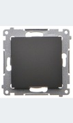 Włącznik krzyżowy Kontakt Simon czarny DW7.01/X/49