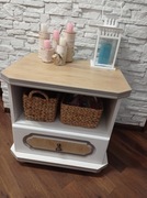 Szafeczka, komoda, szafka nocna PRL, odnowiona, drewniana