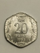 Sprzedam monetę Indie 20 pajs 1983r. super stan 
