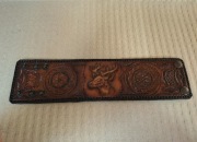 Skórzana bransoletka opaska na nadgarstek 