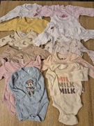 Bodziaki Body 56 cm paczka zestaw wyprawka 12 sztuk