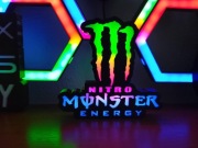 Lampka LED 3D MONSTER ENERGY – RGB – Dekoracja Gamingowa / Prezent