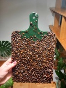 Deska z kawą i żywica 