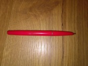 Pióro wieczne kulkowe długopis PRL Vintage czerwone 11,5cm