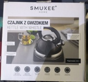 Czajnik z gwizdkiem Smukee 2,5l czarny
