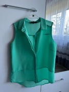 Miętowa koszula bez rękawów