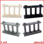 LEGO 30055 PŁOTEK barierka 1x4x2 biały czarny jasny ciemny szary - 1 szt