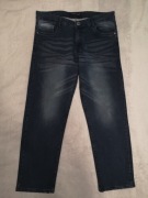 Granatowe przecierane spodnie jeansowe jeansy U.S. Polo Assn. 36 ok. L