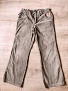 Spodnie chłopięce brązowe, sztruks - rozmiar 146