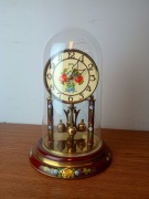 Zegar kominkowy - roczniak - kwiatowy