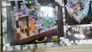 Klocki Minecraft światło LED jaskinia TNT zestaw kreatywny dla dzieci 