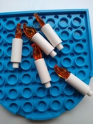 LEGO 37762 37775 świeca ogień biały 5 sztuk Nowe 