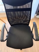 Krzeslo biurowe czarne siatka