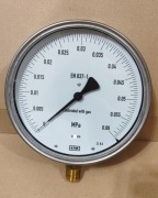 manometr kontrolny 160, 0-0,06 MPa kl. 0,6 świadectwo, 311.10.160.0,06.M20