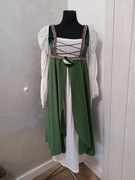 Kostium tematyczny, suknia z przepaską na głowę rozmiar S