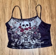 Crop top na ramiączkach 