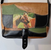 ANTON -  SKÓRZANA TORBA Z MOTYWEM KONI