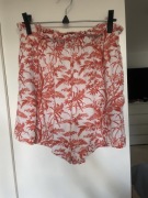 Spodenki h&m w roślinne motywy