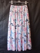 Spódnica tiulowa rozkloszowana w kwiaty 