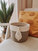 Dekoracyjny boho kosz koszyk do przechowywania 