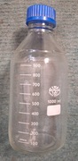 Butelka szklana z nakrętką i podziałką 1000 ml