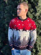 Świąteczny sweter męski w bożonarodzeniowy wzór XL