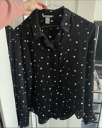 Czarna Koszula w kropki groszki H&M xxs bluzka