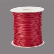Sznurek jubilerski woskowany z poliestru SNAKE 1mm ciemno czerwony