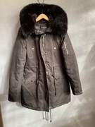 Swes’t czarna kurtka zimowa parka płaszcz S 36