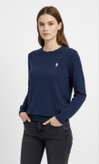 Sweter U.S. Polo Assn – granatowy, rozmiar XL, bawełna, casual