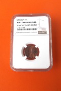 USA 1 cent Lincoln MINT ERROR  NGC  MS63  RB /b.rzadka/