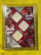 2009-10 SP GAME USED Elton Brand, Andre Iguodala, Moses Malone 3xJERSEY/299