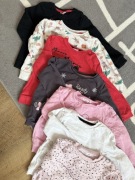 Zestaw 7 bluz bluza paka 98 dla dziewczynki przed głowę na wiosnę