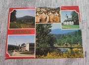 Widokówka Pocztówka  Brenna Kościół most góry Beskid Śląski 