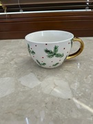 Kubek ceramiczny, Biały, Złote Ucho, Gałązki, poj. 420ml ELOY