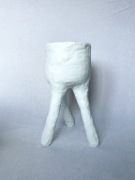 Ręcznie wykonana podwyższona donica śr 20cm wys 53cm