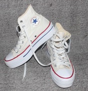 Converse All Star wysokie trampki na platformie r.37