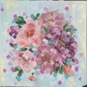 Obraz akrylowy Piwonie w stylu impresjonizmu