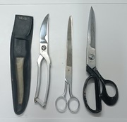 Zestaw Starych Nożyc Gerlach PRL Do Mięsa Krawieckie 