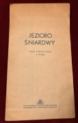 Mapa jezioro Śniadrwy 1957 r.