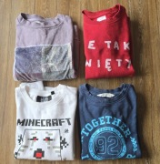 Zestaw 4 bluz z długim rękawem Reserved 146 Minecraft