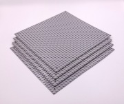 Płyty budowlane Jasno szare 4szt (komplet) – kompatybilne z klockami Lego