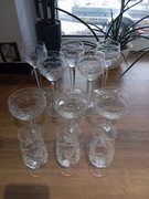 Szkło, ceramika, kryształ, kieliszki, PRL, Vintage - 11 szt.